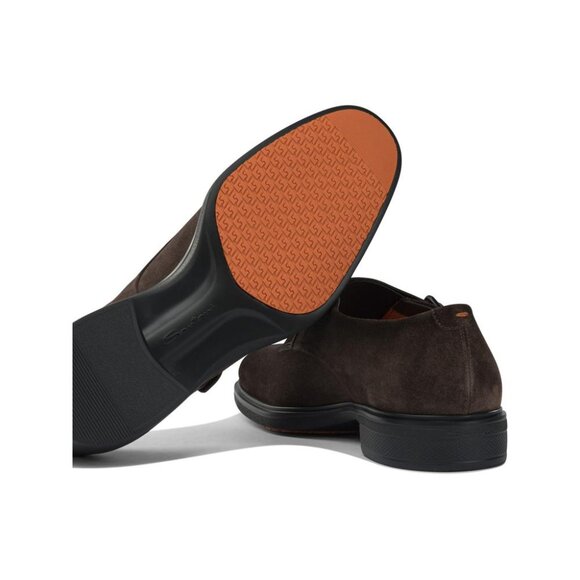 Santoni Suede Double Buckle Loafers UK 7.5 Men - Picture 5 of 5